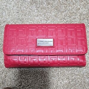 Tommy Hilfiger Red Quilted Wallet